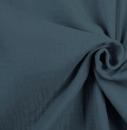 Musselinband "Lino" graublau